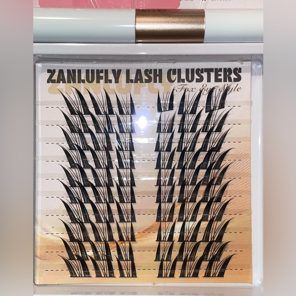 zanfully Other - Zanlufly Black Lash Clusters – Easy-Apply Individual False Lashes